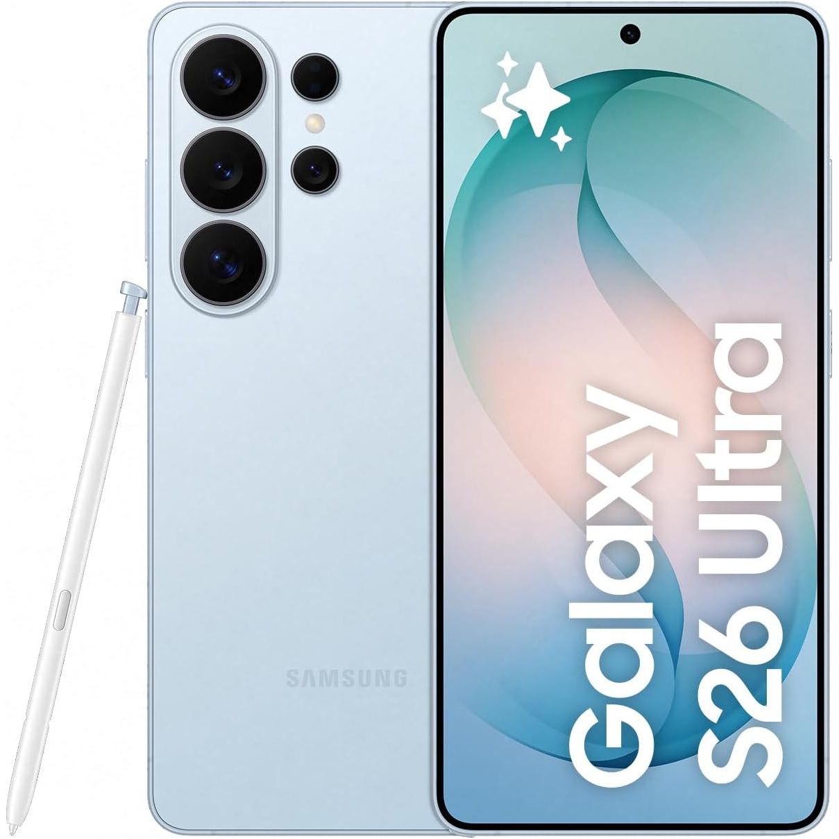 Samsung Galaxy S26 Ultra 5G 512GB AI Smartphone – 12GB RAM, 200MP Camera, S Pen – Sky Blue Unlocked US Version